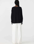Bassike Boyfriend Htg Long Sleeve T Shirt Black