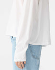 Bassike Slouch Superfine Long Sleeve T Shirt White