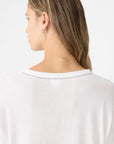 Bassike Slouch Superfine Long Sleeve T Shirt White