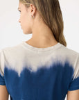 Bassike Washed Ink Dye Raw Edge Baby T Shirt Stone Ink