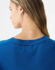 Bassike Superfine Cropped Knit Cobalt Blue
