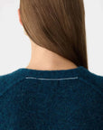 Bassike Raglan Detail Knit Teal