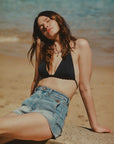 Rollas Dusters Short Agnes Mid Vintage Indigo