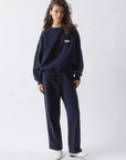American Vintage Plizzy Sweatshirt Navy Vintage