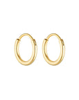 Porter 90s Hoops 20mm Gold Vermeil