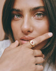 Porter Heritage Signet Ring Garnet