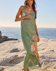 Spell Floridian Bias Dress Sage