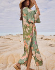 Spell Floridian Reversible Robe Sage