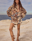 Spell Volcano Goddess Shirt Dress Coconut