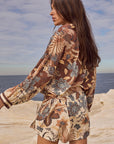 Spell Volcano Goddess Shirt Dress Coconut