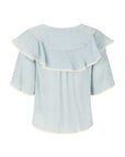 Spell Bluebird Ruffle Blouse Vintage Blue