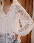 Spell Teodora Blouse Sea Salt