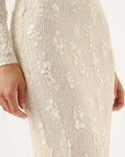 Roame Yves Skirt Ivory Sequin