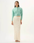 Roame Yves Skirt Ivory Sequin