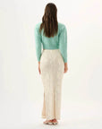 Roame Yves Skirt Ivory Sequin