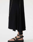 Bassike Asymmetric Once Shoulder Dress Black Dune