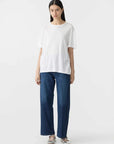 Bassike Boyfriend Heritage SS T.Shirt White