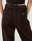 Rollas Sailor Pant Long Chocolate Cord