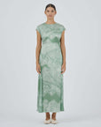 Roame Ceylon Dress Sari Lace Sage