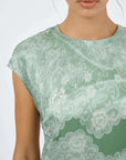 Roame Ceylon Dress Sari Lace Sage