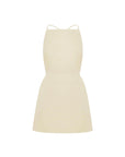 Rowie Lucia Linen Mini Dress Butter Creme