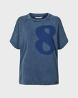 Rabens Saloner Ary Boxy T Shirt Blue