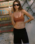Nagnata Textured Ballet Wool Bralet Clay