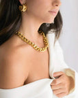 Indigo and Wolfe Romeo 18-Karat Gold Plated Necklace