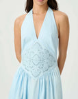 Roame Maddie Halter Dress Powder Blue