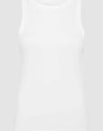 St Agni Organic Cotton Bateau Tank White