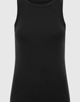 St Agni Organic Cotton Bateau Tank Jet Black