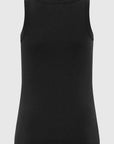 St Agni Organic Cotton Bateau Tank Jet Black