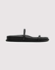 St Agni Fine Double Strap Slide Black