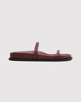 St Agni Fine Double Strap Slide Plum