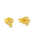 Midsummer Star Cluster Studs Gold