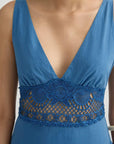 Posse Veda V Neck Dress Azure