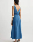 Posse Veda V Neck Dress Azure