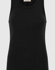St Agni Organic Cotton Singlet Black