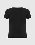 St Agni Organic Baby Tee Jet Black