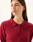 Roame Gwen Cardigan Rhubarb