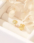 Midsummer Star Dainty Seashell Studs Gold