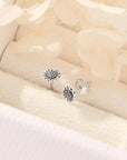 Midsummer Star Delicate Sunflower Studs Silver
