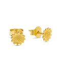 Midsummer Star Delicate Sunflower Studs Gold