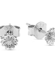 Midsummer Star Tiny Sunflower Studs Silver