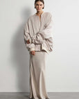 Wnsdy The Jo Bomber Nude One Size