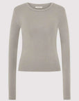 St Agni Organic Cotton Long Sleeve Top Slate