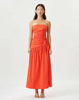 Roame Rene Tie Dress Poppy