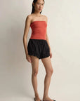 Posse Noah Strapless Top Apple