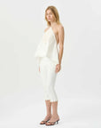 Roame Marianne Halter Top White