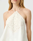 Roame Marianne Halter Top White
